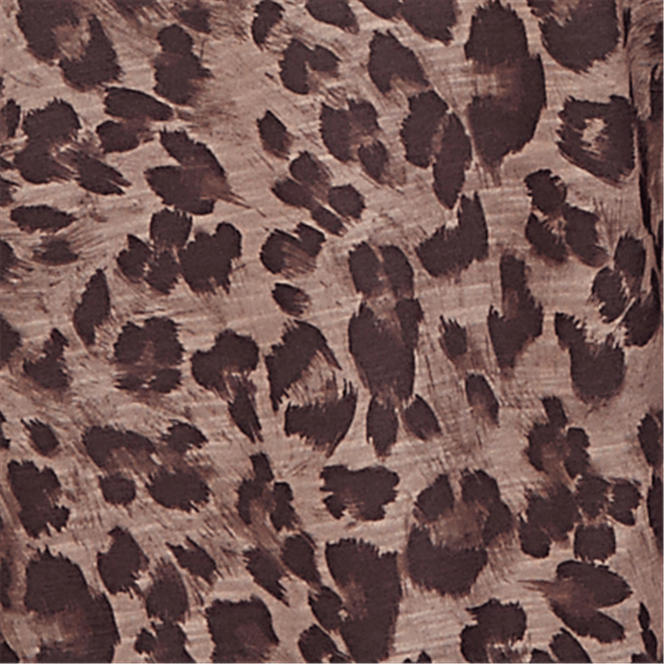 Womens Ruby Rd. Game of Luxe 3/4 Sleeve Cheetah Tee