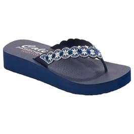 Womens Skechers Vinyasa Happy Spring Flip Flops