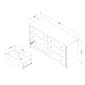 South Shore Vito Pure White 6-Drawer Double Dresser - image 6