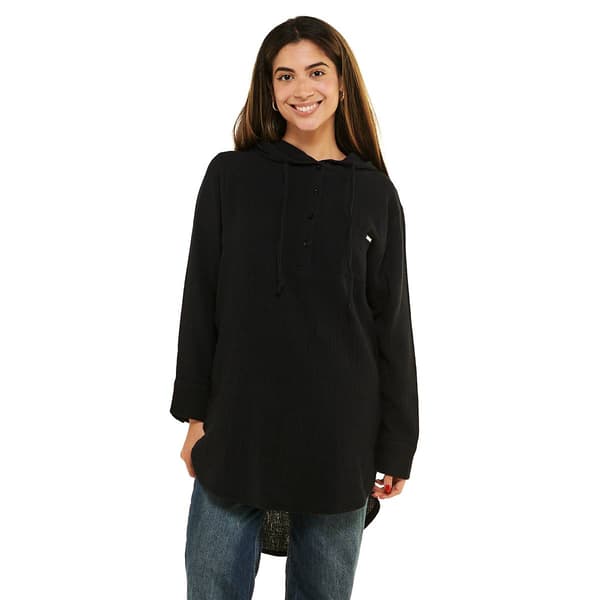 Womens Nicole Miller Studio Pullover Big Shirt w/Drawstring - image 