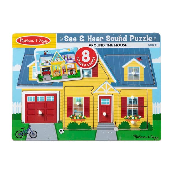 Melissa &amp; Doug(R) 8pc. Around the House Sound Puzzle - image 