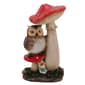 Owl Standing on a Mushroom Statue - image 1