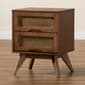 Baxton Studio Barrett Walnut Brown Wood 2-Drawer Nightstand - image 9