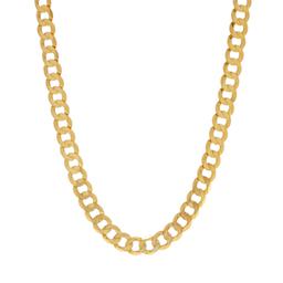 22in. Vermeil Sterling Silver Curb Link Necklace
