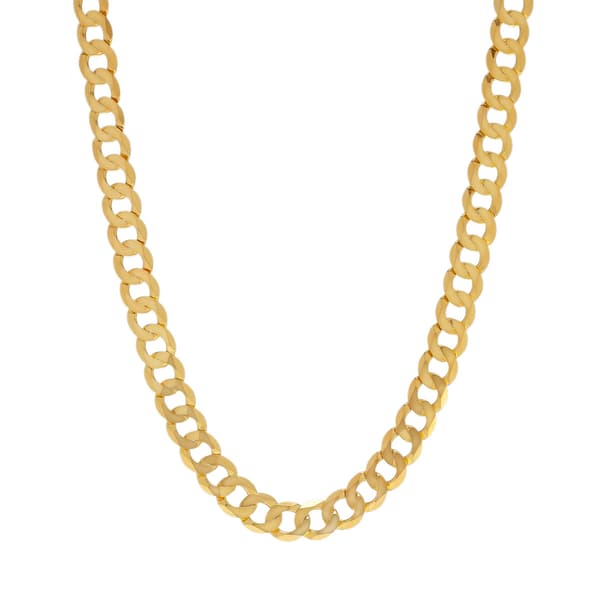 22in. Vermeil Sterling Silver Curb Link Necklace - image 