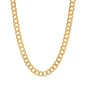 22in. Vermeil Sterling Silver Curb Link Necklace - image 1