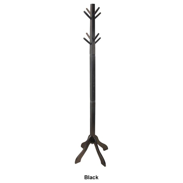 Casual Contemporary Living Solid Acacia Hall Tree Coat Rack