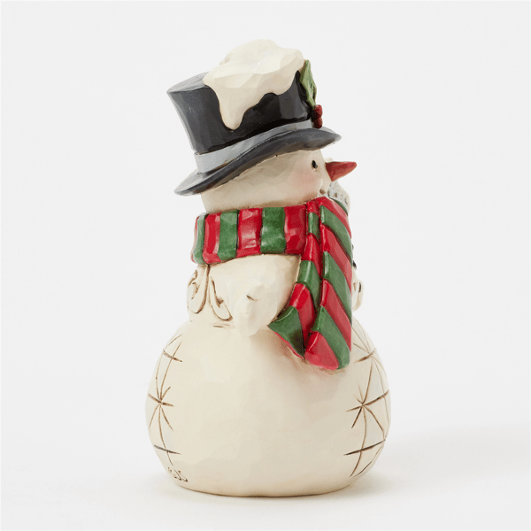 Jim Shore Heartwood Creek Snowman Snowflake Staff Mini Figurine