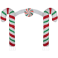 Northlight Lighted Candy Cane Archway Outdoor Christmas Décor - image 1
