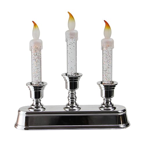 Northlight Seasonal 9in. LED Pre-Lit 3-Tier Candelabra Decoration - image 