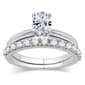 Nova Star&#40;R&#41; 1ctw. Lab Grown Diamond Oval Bridal Set - image 1