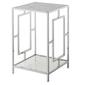 Convenience Concepts Town Square Chrome End Table - image 1