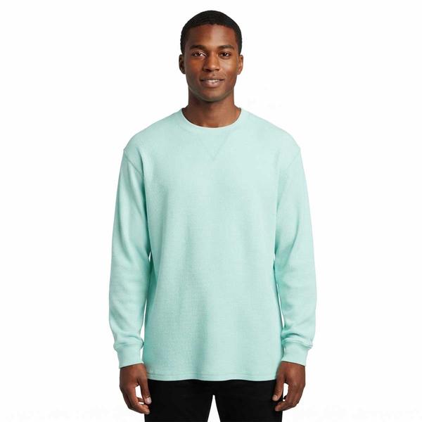 Mens Preswick & Moore(R) Long Sleeve Thermal Crew Neck Pajama Shirt - image 