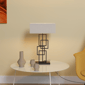 Infibrite 27in. Geometric Chic Table Lamp with Square Shade - image 3