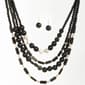 Ashley Cooper(tm) 4 Row Jet & Black Diamond Necklace/Earring Set - image 1