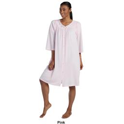 Womens Miss Elaine Nylon Tricot Short Robe