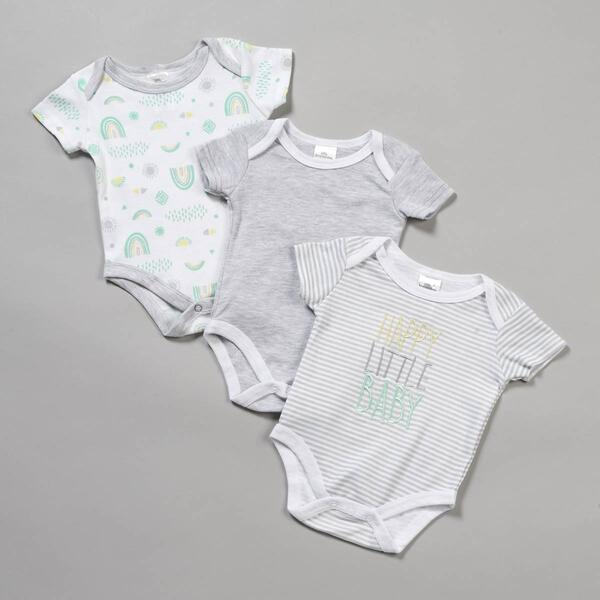 Baby Unisex &#40;3-9M&#41; Little Beginnings&#40;R&#41; Happy Little Baby Bodysuits - image 