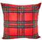Nourison Red Plaid Decorative Pillow - 18x18 - image 1