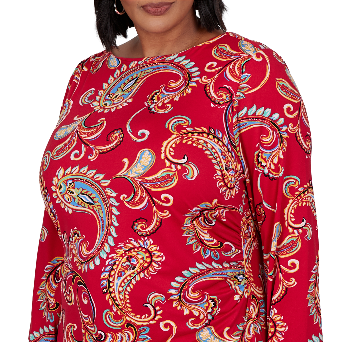 Plus Size Ruby Rd. Mysterious Romance Whimsical Paisley Tee