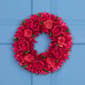 Northlight Seasonal Wood Roses Valentine''s Day Wreath - image 2