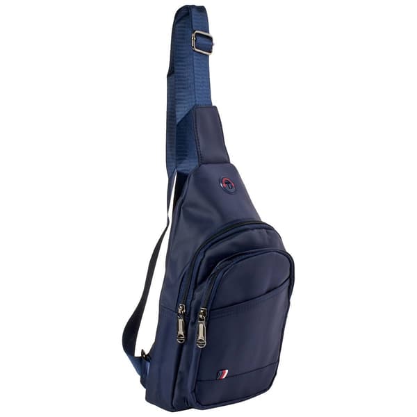 Mens Nylon Sling Bag - Navy