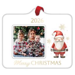 Malden 2026 Merry Christmas Santa Ornament Frame - 2.5x2.5