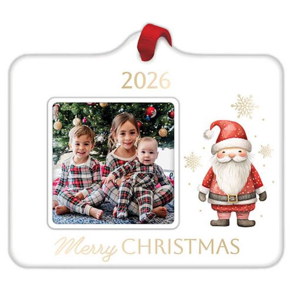 Malden 2026 Merry Christmas Santa Ornament Frame - 2.5x2.5 - image 