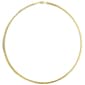 Ellen Tracy Sterling Silver Yellow Gold Plated Omega Necklace - image 1