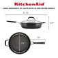 KitchenAid Hard Anodized Nonstick Saut&#233; Pan with Lid - 5-Quart - image 2