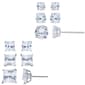 Splendere 6pr. Sterling Silver Cubic Zirconia Stud Earrings Set - image 1
