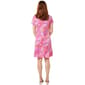 Womens MSK Short Sleeve Ruffle Hem Floral A-Line Dress - image 2