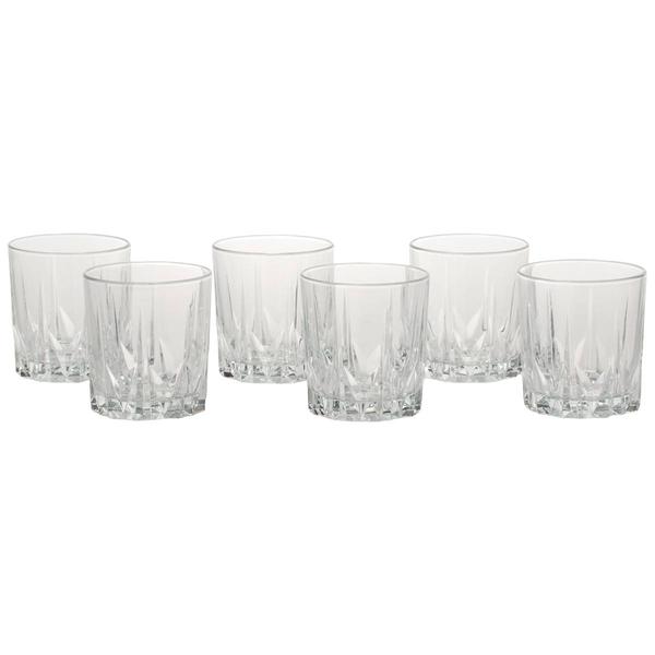 Clarity Set of 6 Diamante 13oz On The Rocks Glasses - image 