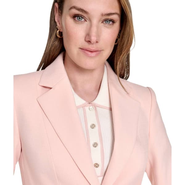 Womens Tommy Hilfiger One Button Notch Collar Blazer
