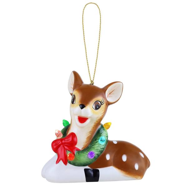 Mr. Christmas 4.5in. Nostalgic Reindeer Ceramic Ornament