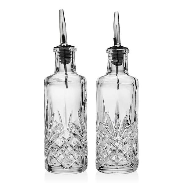 Godinger Dublin Crystal Oil &amp; Vinegar Set - image 