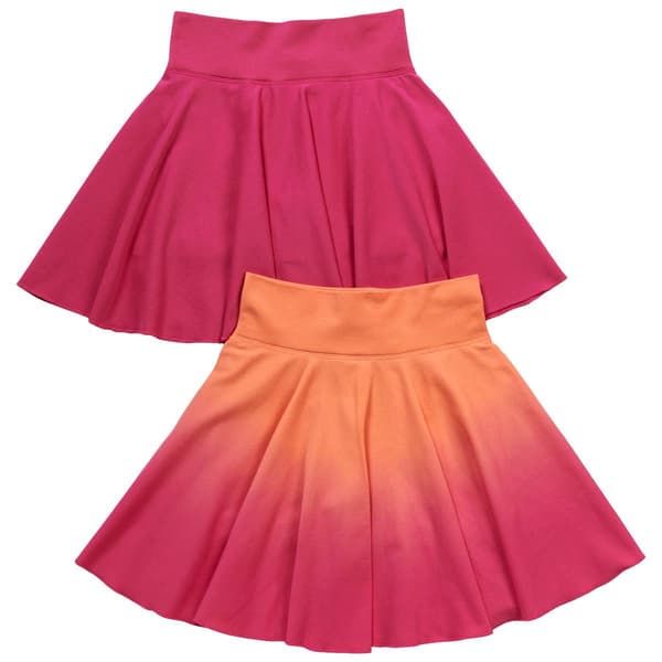Girls &#40;7-14&#41; Yogalicious&#40;R&#41; 2pk. Ombre Skorts - image 