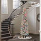 Puleo International 7.5ft. Pre-Lit Flocked Christmas Pine Tree - image 3