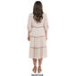 Womens Figueroa & Flower Elbow Sleeve Embroidered Tier Dress - image 2