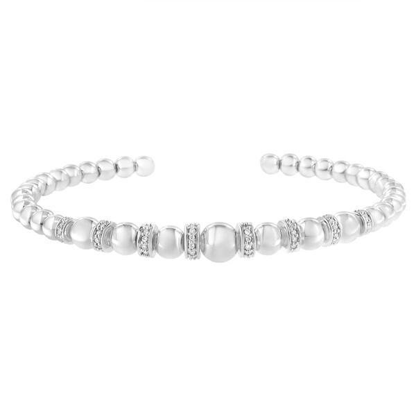Diamond Classics&#8482; Sterling Silver Diamond Bangle Bracelet