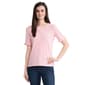 Petite Jones New York Short Ruffle Sleeve Stripe Tee - image 2
