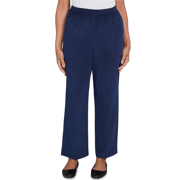 Womens Alfred Dunner Classics Corduroy Pants - Short Length