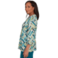Womens Alfred Dunner Lake Champlain V Neck Brushstroke Blouse - image 4