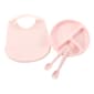 Baby Girl Shabby Chic 4pc. Pink Silicone Meal Set - image 1
