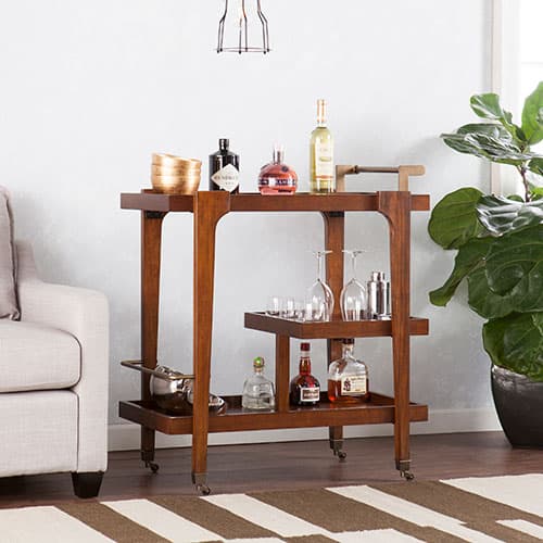 Southern Enterprises Martin Zhori Mid-Century Modern Bar Cart - image 
