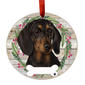 E&S Pets Dachshund Black Wreath Ornament - image 1