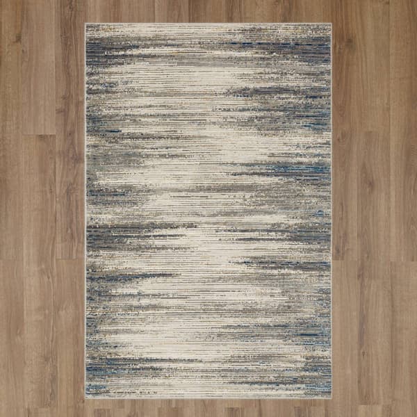 Mohawk Home Furie Stripe Light Grey Large Area Rug