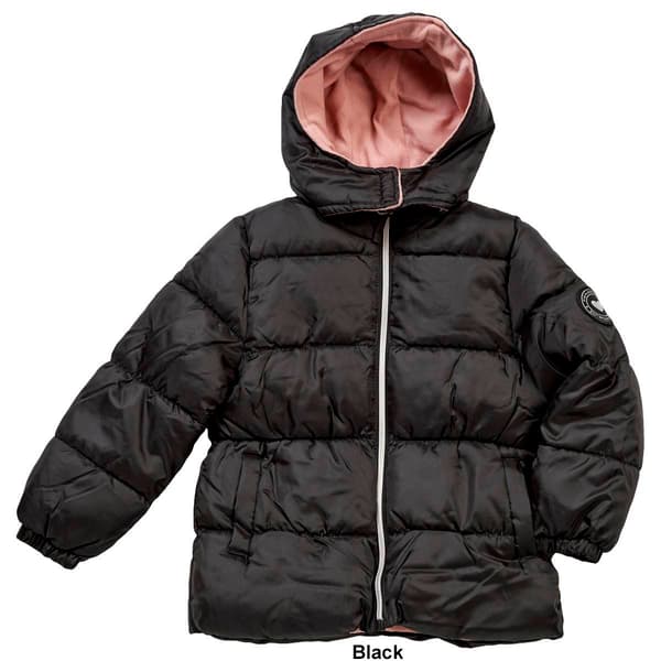 Girls &#40;4-6x&#41; Pink Platinum&#174; Classic Ripstop Solid Puffer Coat