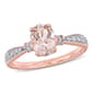 Gemstone Classics&#40;tm&#41; 10kt. Rose Gold Oval Morganite Ring - image 1