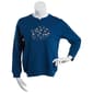 Plus Size Hasting & Smith Embroidered Wild Flower Sweatshirt - image 1