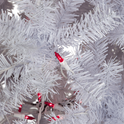 Northlight 6.5ft. Pre-Lit Slim Geneva White Spruce Christmas Tree